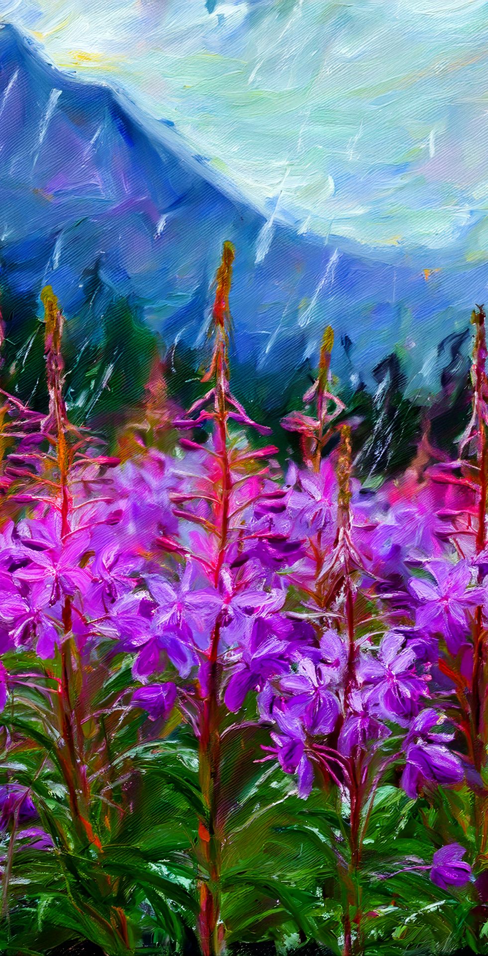 B Fireweed For Small Flower Series